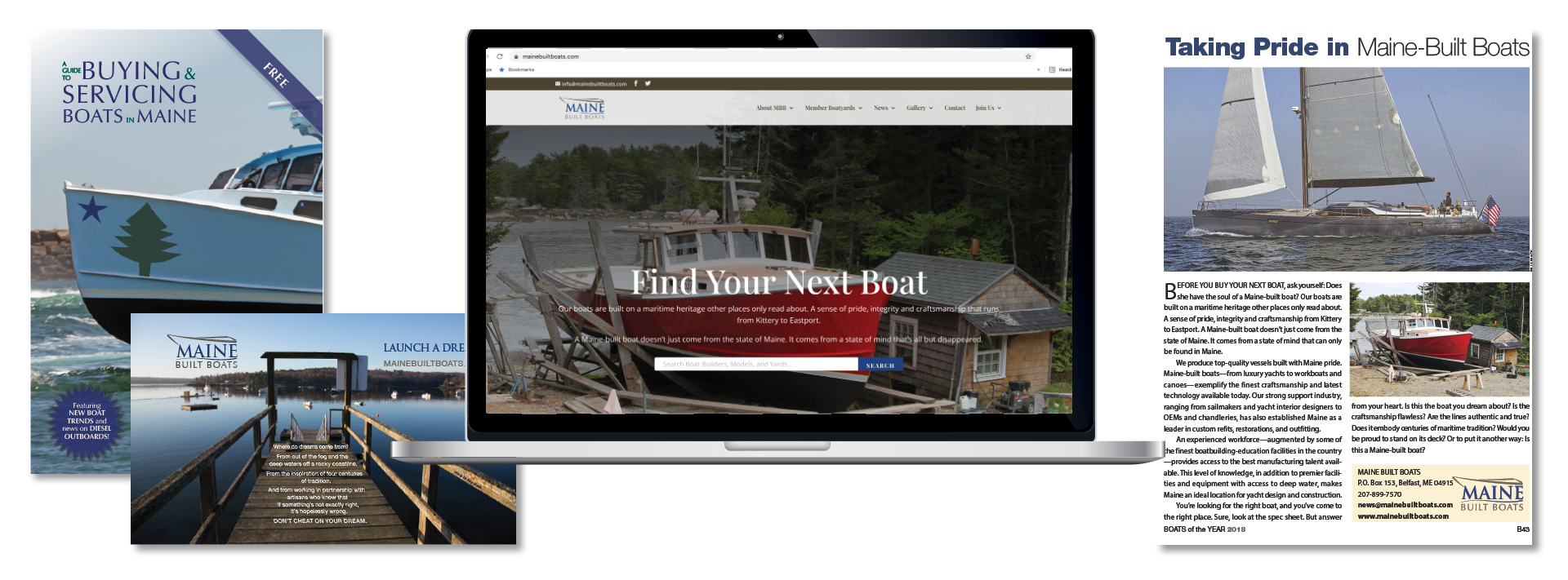 Maine Built Boats website by Rhumbline Communications