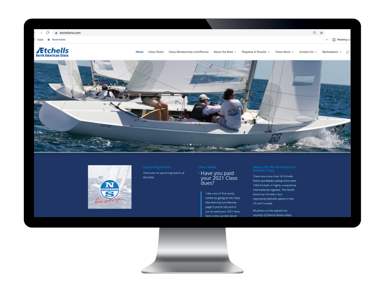 Etchells North America website by Rhumbline Communications
